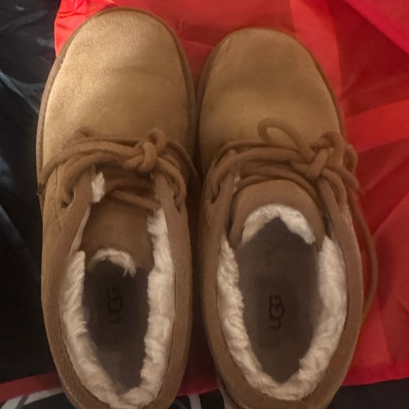UGG Neumel Chukka Suede Lace Up Ankle Boots Chestnut Women’s 8 - Picture 6 of 7